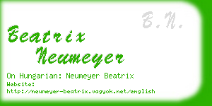 beatrix neumeyer business card
